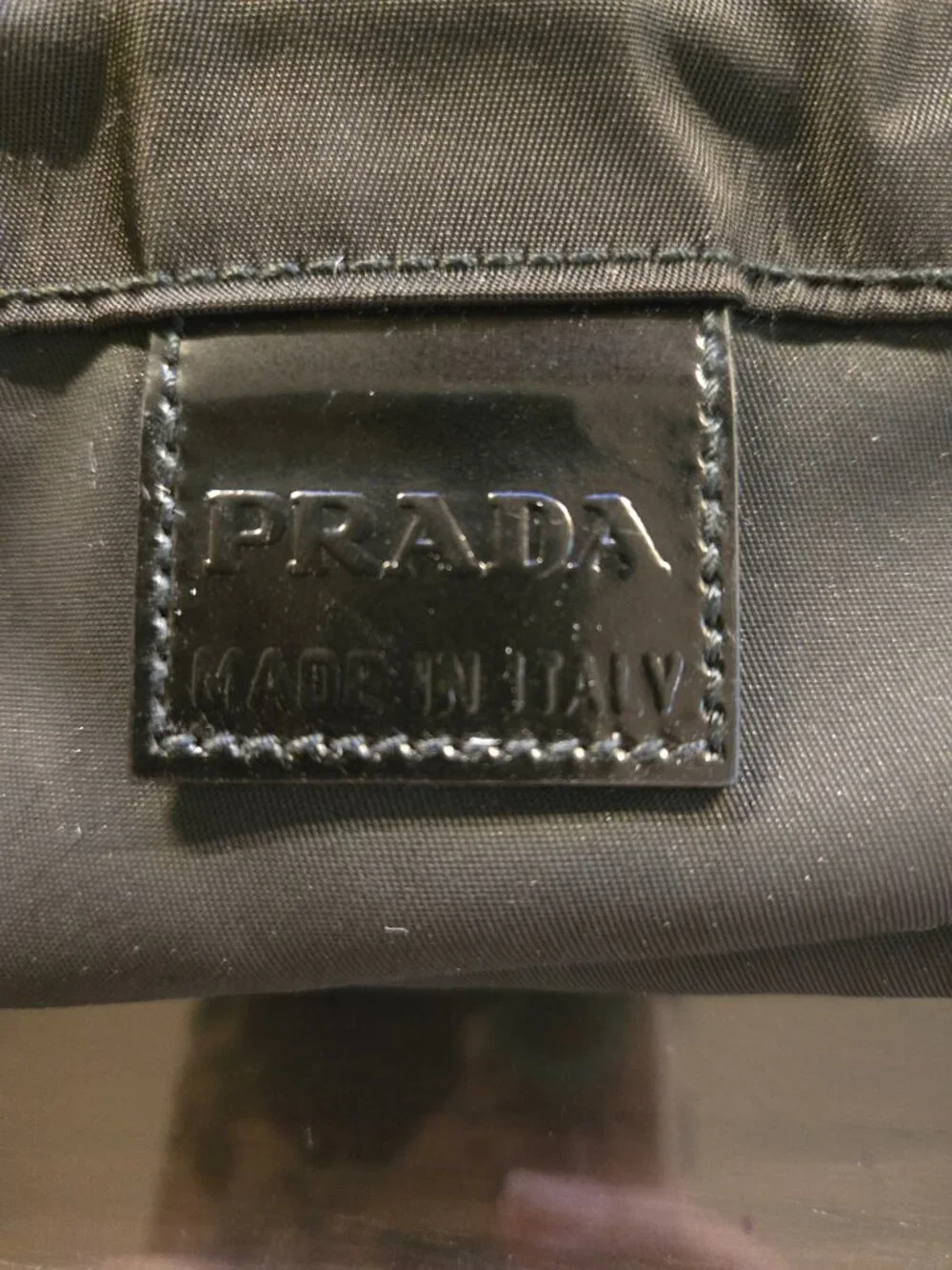 PRADA BLACK COSMETIC DRAWSTRING BAG - Picture 5 of 10